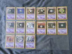 Lot of 15 UNOWN Pokemon Cards Lightly Played - Image 1