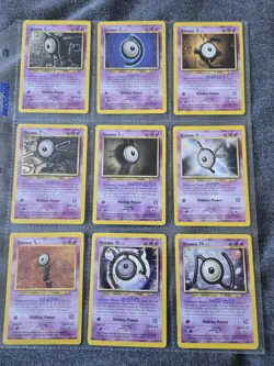 Lot of 15 UNOWN Pokemon Cards Lightly Played - Image 2