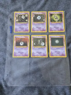 Lot of 15 UNOWN Pokemon Cards Lightly Played - Image 4