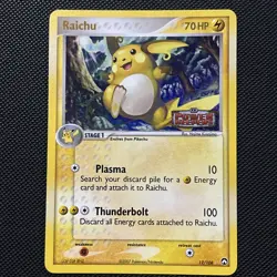 Raichu - 12/108 - Reverse Holo Rare EX Power Keepers Set TCG - Pokemon Card - Image 1