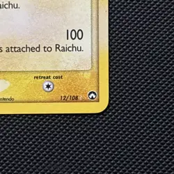 Raichu - 12/108 - Reverse Holo Rare EX Power Keepers Set TCG - Pokemon Card - Image 4