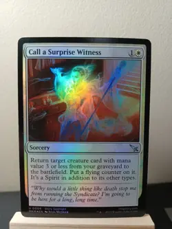 Call a Surprise Witness Foil [LP] - Murders at Karlov Manor - MTG MKM [UC] - Image 1