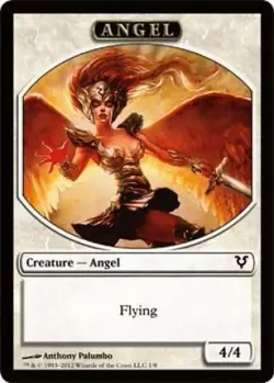 MTG Avacyn Restored - Angel 4/4 [Token] - Image 1