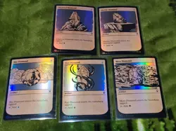 MTG Artifact(FOILS) x5 Fire Diamond/Moss Diamond/Marble Diamond/Charcoal Diamond - Image 1