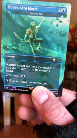 MTG - Hope's Aero - Cyclonic Rift - FOIL - Secret Lair - Altered - WATCH VIDEO! - Image 2