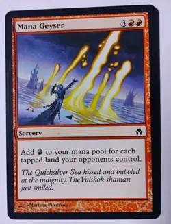 Mana Geyser MTG, Fifth Dawn, Red Sorcery, LP+ - Image 1
