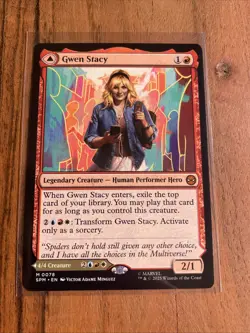 MTG Gwen Stacy Marvel's Spider-Man Foil Mythic - Image 1