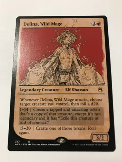 Delina, Wild Mage 🔥UNPLAYED🔥 (Showcase) Adventures in the Forgotten Realms MTG - Image 1