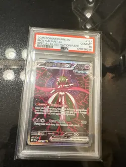 Pokemon TCG Iron Valiant EX 157/131 SV Prismatic Evolutions 2025 PSA 10 Gem MINT - Image 1