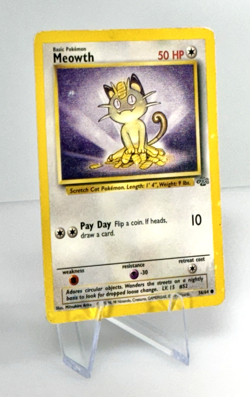 Vintage 1999 Pokemon Meowth 56/64 Jungle Regular Card - Image 3
