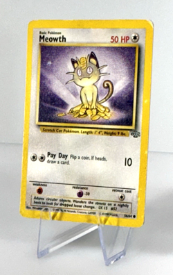 Vintage 1999 Pokemon Meowth 56/64 Jungle Regular Card - Image 4