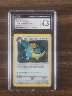 Pokemon TCG Dark Dragonite Holo 5/82 Team Rocket 2000 Cgc 5 - Image 1