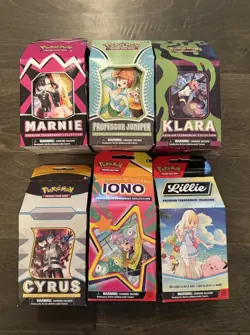 Pokemon Marnie Juniper Klara Iono Lillie Cyrus Premium Tournament Collection x6! - Image 1