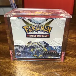 Pokemon TCG sliver Tempest Booster Box W/ Acrylic case - Image 1
