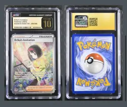 CGC Prestine 10 Erika's Invitation 2023 Scarlet & Violet 151 203/165 Pokemon - Image 1