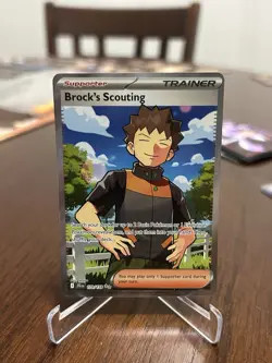Brock’s Scouting Pokemon Journey Together Full Art Trainer 179/159 - Image 1