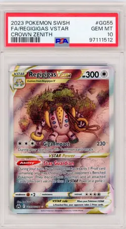 PSA 10 GEM MINT Pokemon Regigigas VSTAR Crown Zenith Full Art GG55/GG70 - Image 1