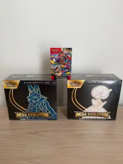 Pokemon Mega Evolution Elite Trainer Boxes Lucario & Gardevoir ETBs Bundle! - Image 1