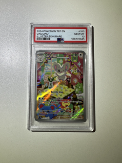 2024 POKEMON TEF EN-TEMPORAL FORCES ILLUSTRATION RARE #183 CINCCINO PSA 10 - Image 1