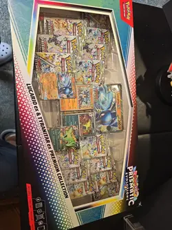 Pokemon TCG Prismatic Evolutions Lucario Ex + Tyranitar Ex Premium Collection - Image 1