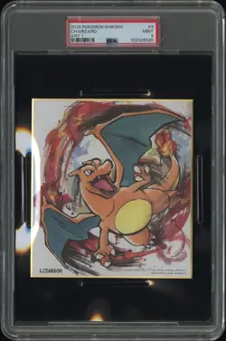 2019 POKEMON SHIKISHI ART 1 #3 CHARIZARD PSA 9 - Image 1