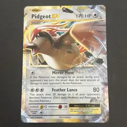 Pidgeot EX 64/108 XY: Evolutions Ultra Rare Holo Pokemon TCG NM 2016 - Image 1