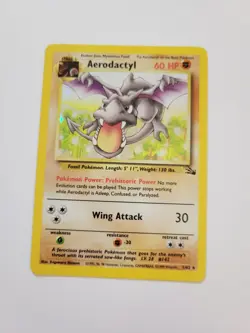 Pokemon TCG Aerodactyl Fossil 1 Holo unlimited Holo Rare - Image 1