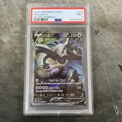 2022 Pokemon SWSH Full Art Lugia V Silver Tempest #186/195 PSA 9 Mint Graded - Image 1