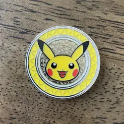 Pikachu Metal Coin Pokemon TCG XY Premium Trainer's Collection Box 2017 - Image 1