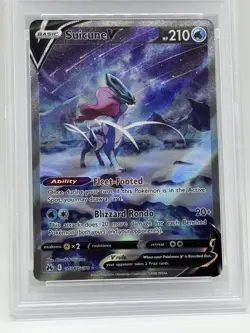 Pokemon SWSH Suicune V GG38/GG70 Crown Zenith: Galarian Gallery Holo PSA 10 GEM - Image 3