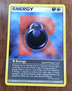Pokemon TCG R Energy EX Team Rocket Returns 95/109 uncommon non-holo 2004 NM - Image 1