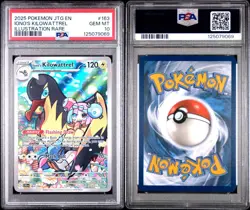 2025 POKEMON JTG EN-JOURNEY TOGETHER IONO'S KILOWATTREL ILLUSTRATION RARE PSA 10 - Image 3