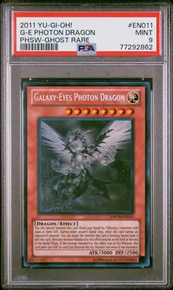 Yugioh Galaxy-Eyes Photon Dragon PHSW-EN011 Ghost Rare PSA 9 - Image 1