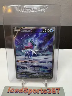 Pokemon TCG Suicune v Crown Zenith Galarian Gallery Ultra Rare Card GG38/GG70 - Image 1