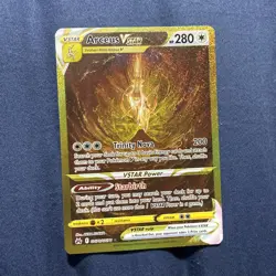 Arceus VSTAR GG70/GG70 - Crown Zenith - Gold Secret Rare Pokemon Card - CREASE - Image 1