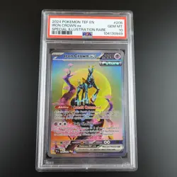 PSA 10 iron Crown ex 206/162 Temporal Forces SIR Graded Pokemon Card - Image 1