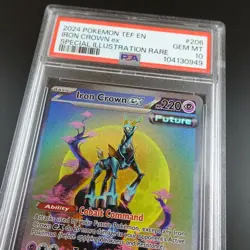 PSA 10 iron Crown ex 206/162 Temporal Forces SIR Graded Pokemon Card - Image 2