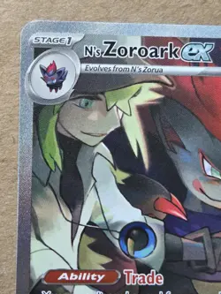 Pokemon N's Zoroark EX Holo Card 185/159 Sv09: Journey Together - Image 3
