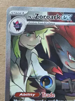 Pokemon N's Zoroark EX Holo Card 185/159 Sv09: Journey Together - Image 4