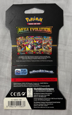 Pokemon Mega Evolution Booster Pack - 10 Cards / Pack - Random Art - SEALED - Image 2
