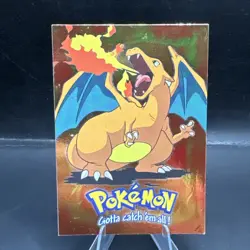 Topps 1999 Charizard Holo Trading Card Pokemon TCG MP - Image 1