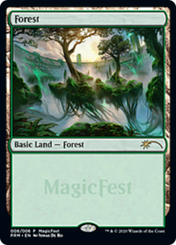 Forest (MagicFest 2020) FOIL Promo NM Land Special MAGIC GATHERING CARD ABUGames - Image 1