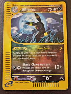 Umbreon 32/144 Skyridge WoTC e-Series Pokemon Card Reverse Holo Foil Rare HP - Image 1