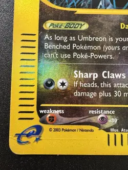 Umbreon 32/144 Skyridge WoTC e-Series Pokemon Card Reverse Holo Foil Rare HP - Image 5