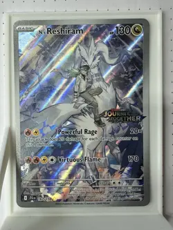 N's Reshiram 167/159 Stamped Promo Journey Together Pokemon Card - Image 1