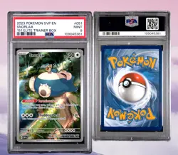 2023 Pokemon #51 Snorlax 151 Promo Star Elite Trainer Box PSA 9 Graded TCG Card - Image 2
