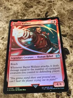 BARRET WALLACE Magic the Gathering MTG Final Fantasy Foil - Image 1
