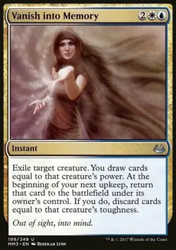 Vanish into Memory Modern Masters 2017 Light Play MTG Magic DNA GAMES - Image 1