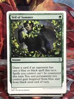Veil of Summer (Non-foil) [White Border] Mystery Boosters 2 0075 Uncommon MTG - Image 1