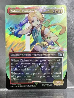Zidane, Tantalus Thief (Borderless) (Surge Foil) Final Fantasy Foil - Image 1